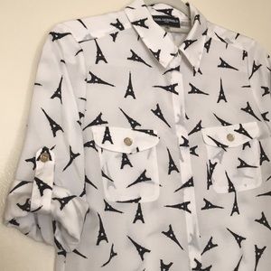 Karl Lagerfeld long-sleeved button down shirt